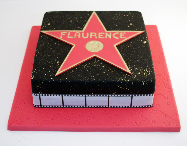 Hollywood star cake