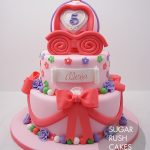 Pink carriage cake