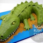 Alligator / crocodile cake