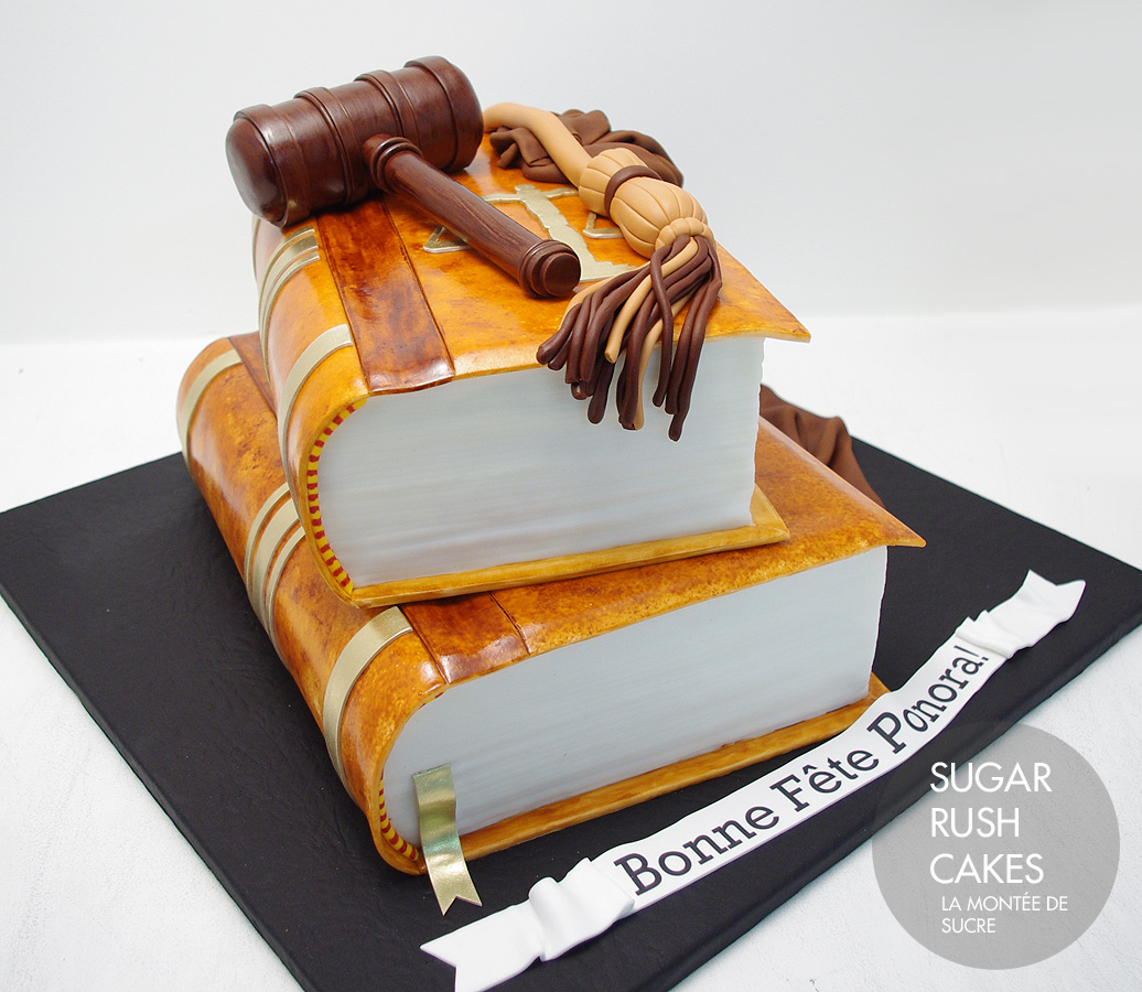 Law book cake