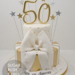 Tiered anniversary cake