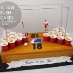 Beer pong cake