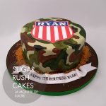 Army camouflage cake