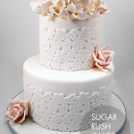 lace wedding cake