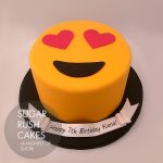 Love emoji cake