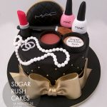 MAC makeup cake