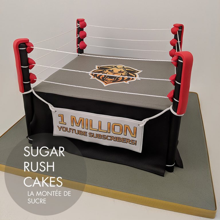 Wrestling ring cake