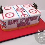 Montreal Canadiens Hockey rink cake