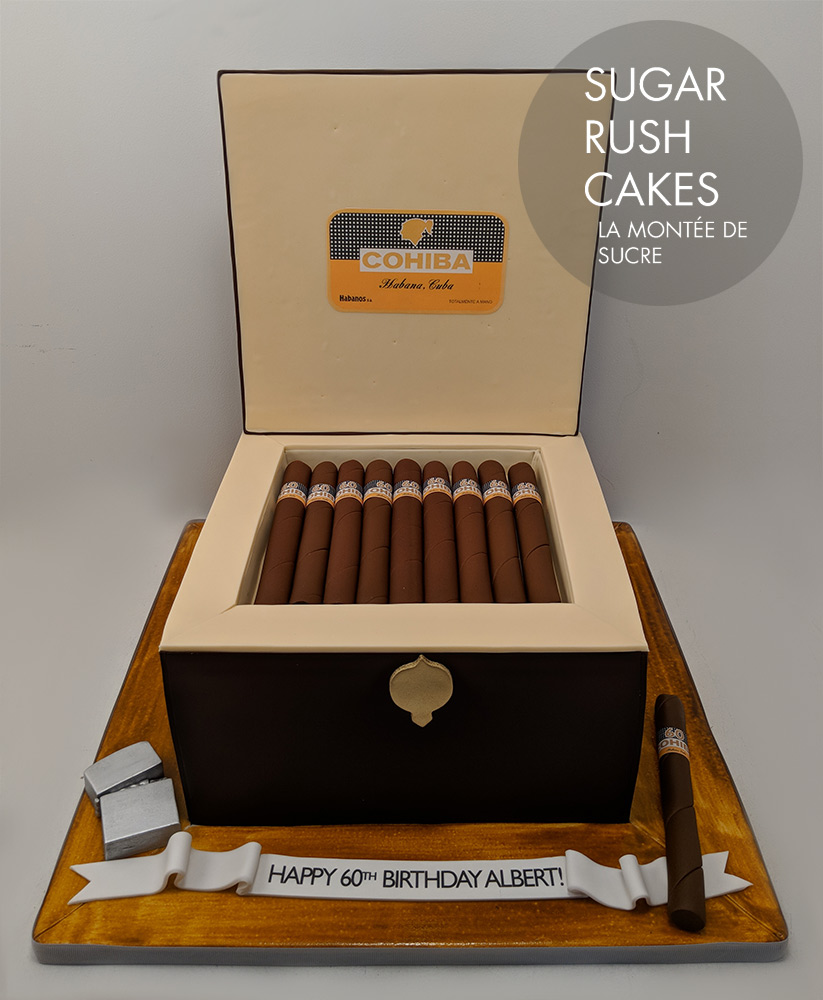COHIBA Cigar box cake