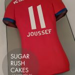 soccer jersey cake