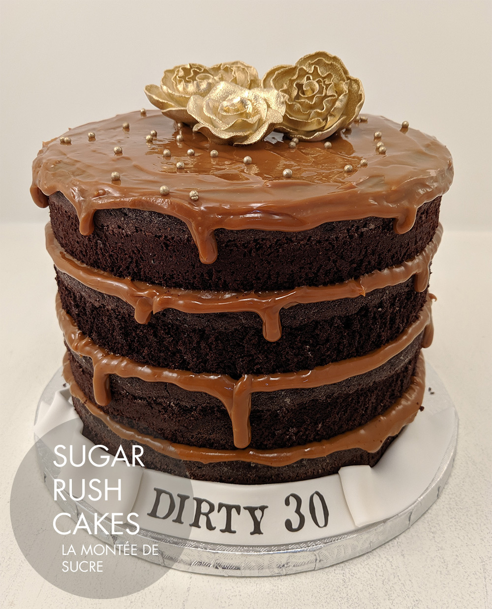 Dirty thirty brownie cake